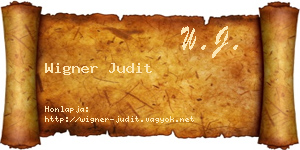 Wigner Judit névjegykártya