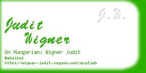 judit wigner business card